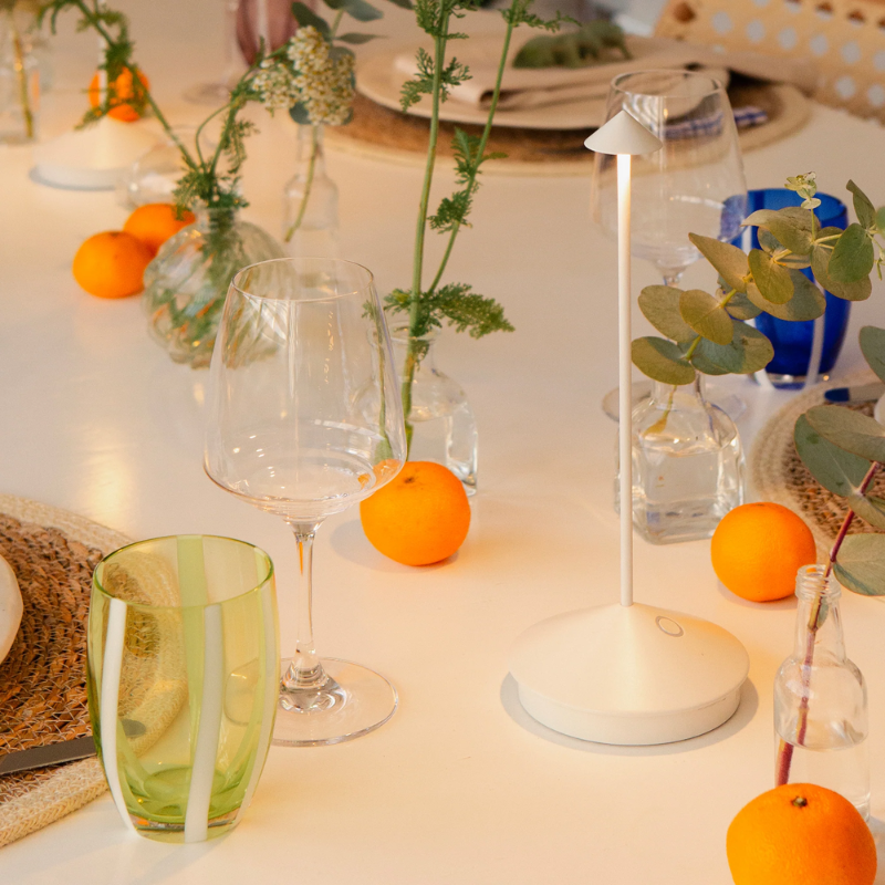 The white Pina Pro from Zafferano on a dining table.