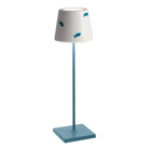 The Poldina Pro Lido with fish design and light blue base from Zafferano.