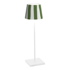 The Poldina Pro Lido with green stripes and a white base from Zafferano.