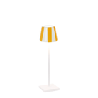 The white and yellow stripes Poldina Pro Micro Lido from Zafferano.
