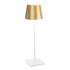 The Poldina Pro Lido with yellow stripes and white base from Zafferano.