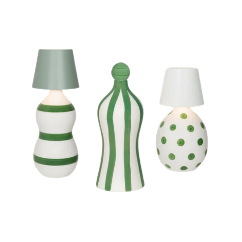 The sage and white Poldina Pro Stopper from Zafferano in a studio. all-groups