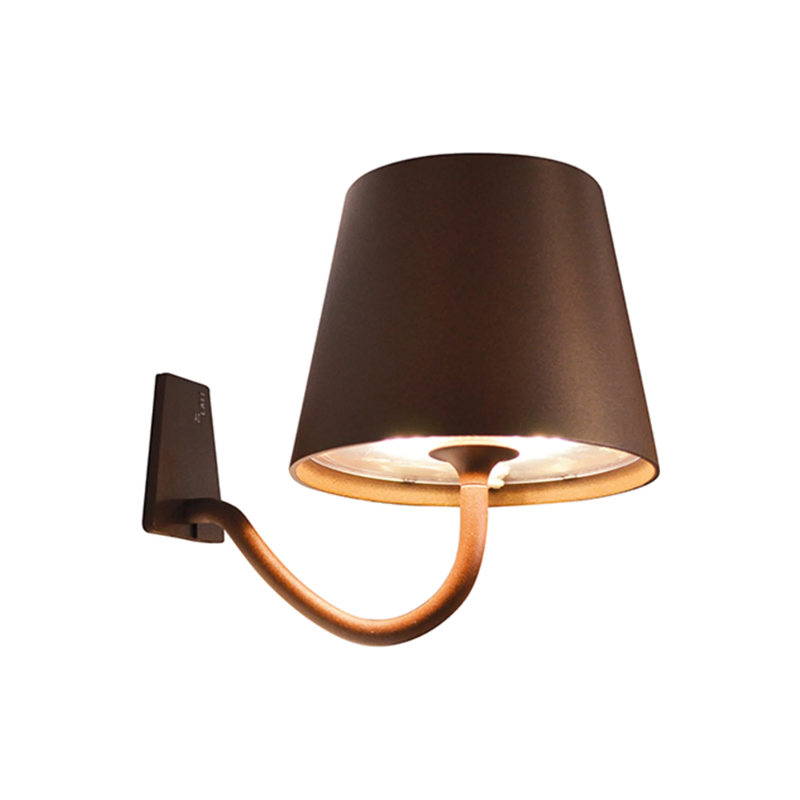 The rust Poldina Pro Wall Magnetic with Mounting Bracket from Zafferano.