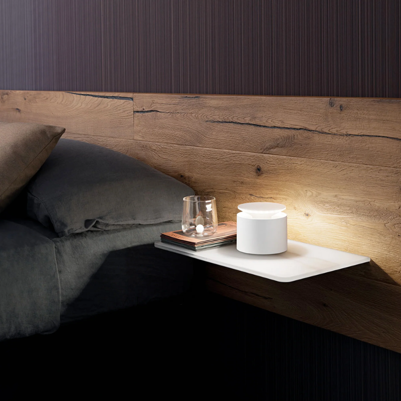 The white PushUp Pro from Zafferano in a primary bedroom.