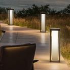 The Radia Moon Maxi from Zafferano outdoors illuminating a pathway.