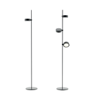 The black Super O Floor Lamp from Zafferano comes with one and two collection lights.