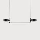 The black Super O Hanging Lamp from Zafferano is hanging.