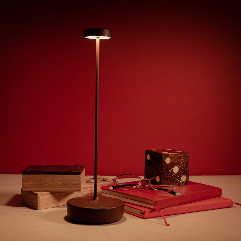 The rust Swap Pro from Zafferano in a lounge.