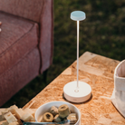 The white Swap Pro from Zafferano in a dining room.