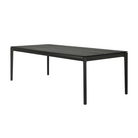 The Bok Dining Table from Ethnicraft in black oak, 94.5 inch size.
