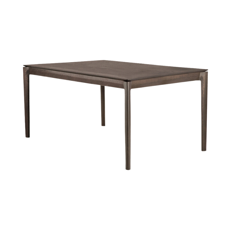 The Bok Dining Table from Ethnicraft in brown oak, 55 inch size.