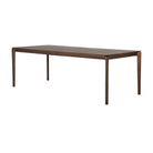 The Bok Dining Table from Ethnicraft in brown teak, 86.5 inch size.