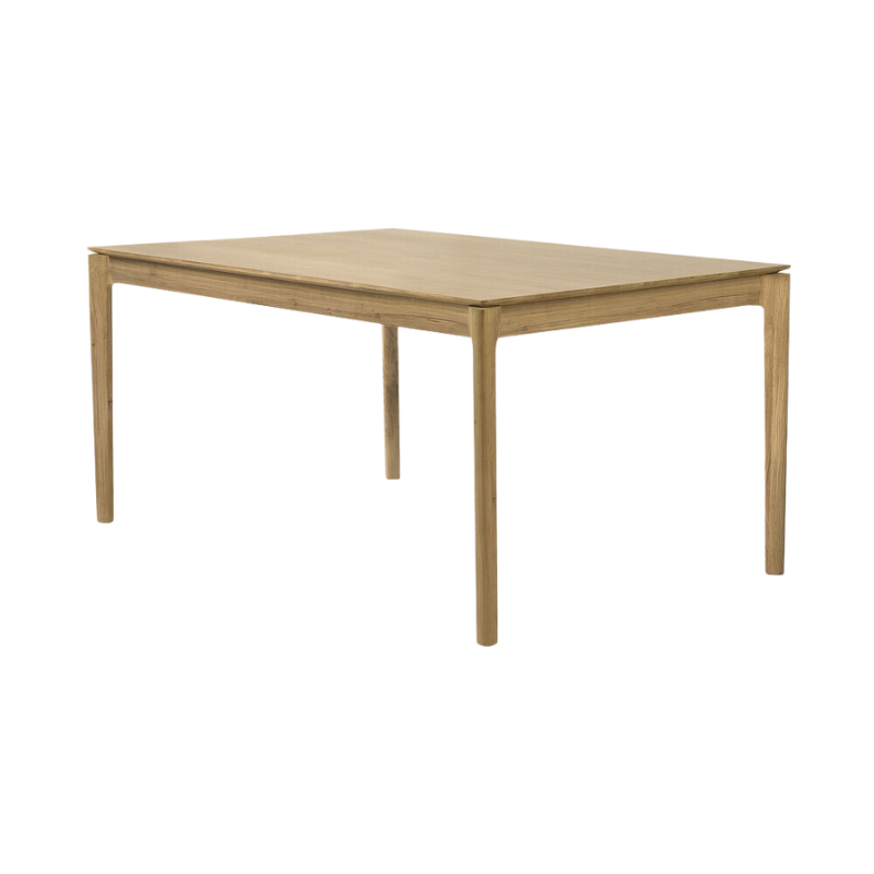 The Bok Dining Table from Ethnicraft in oak, 55 inch size.