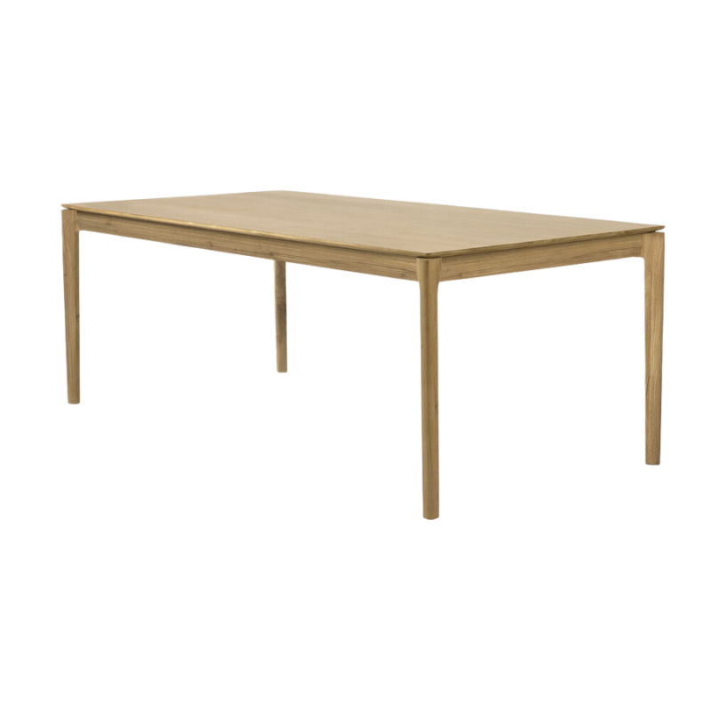 The Bok Dining Table from Ethnicraft in oak, 71 inch size.