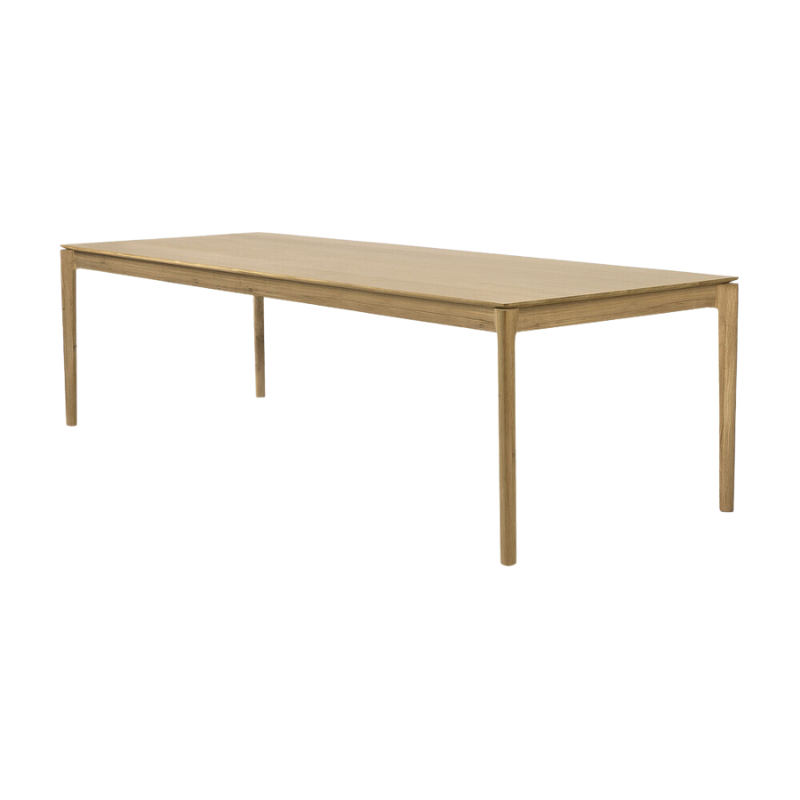 The Bok Dining Table from Ethnicraft in oak, 94.5 inch size.