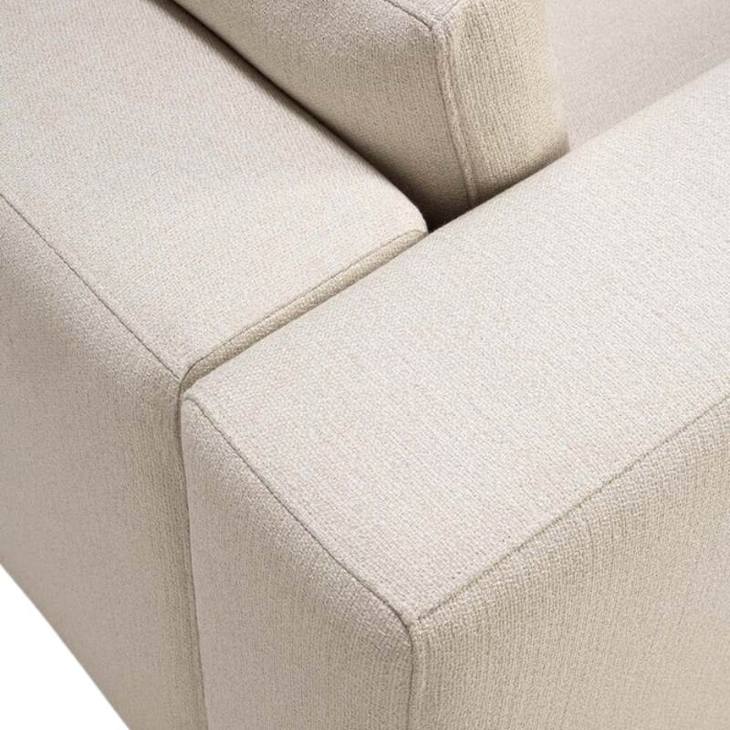 The right arm Mellow End Seater from Ethnicraft from the close-up of the corner.