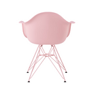 This first-of-its-kind collaboration celebrates Eames classics, reimagined in a fresh palette that’s uniquely HAY. Now made of 100% post-industrial recycled plastic, the iconic Eames Molded Plastic Armchair has been updated in a range of playful colors for mixing and matching.