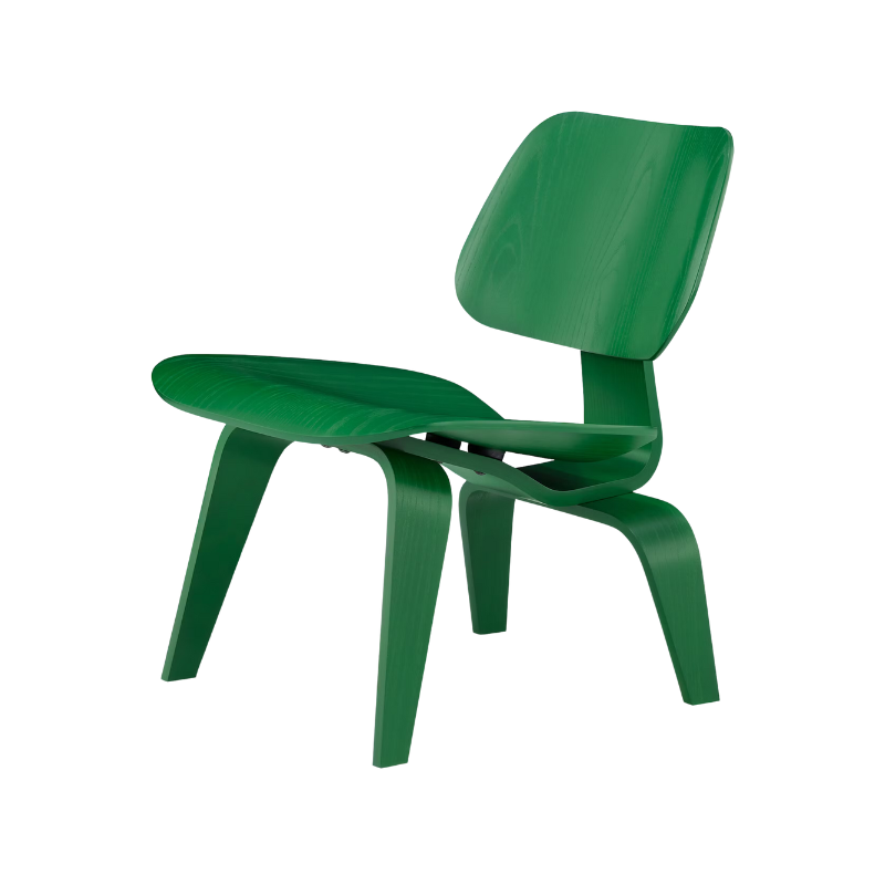 Honored by Time magazine as the Best Design of the 20th Century, the Eames Molded Plywood Lounge Chair began as an experiment that was created via a machine that molded plywood with the help of heat and a bicycle pump. In 2022, Mette and Rolf Hay reimagined the classic form in a vibrant forest green. The emerald twist on the bent plywood chair is a personal favorite of the Hay’s—in fact, one of the prototypes resides in their own living room in Denmark.