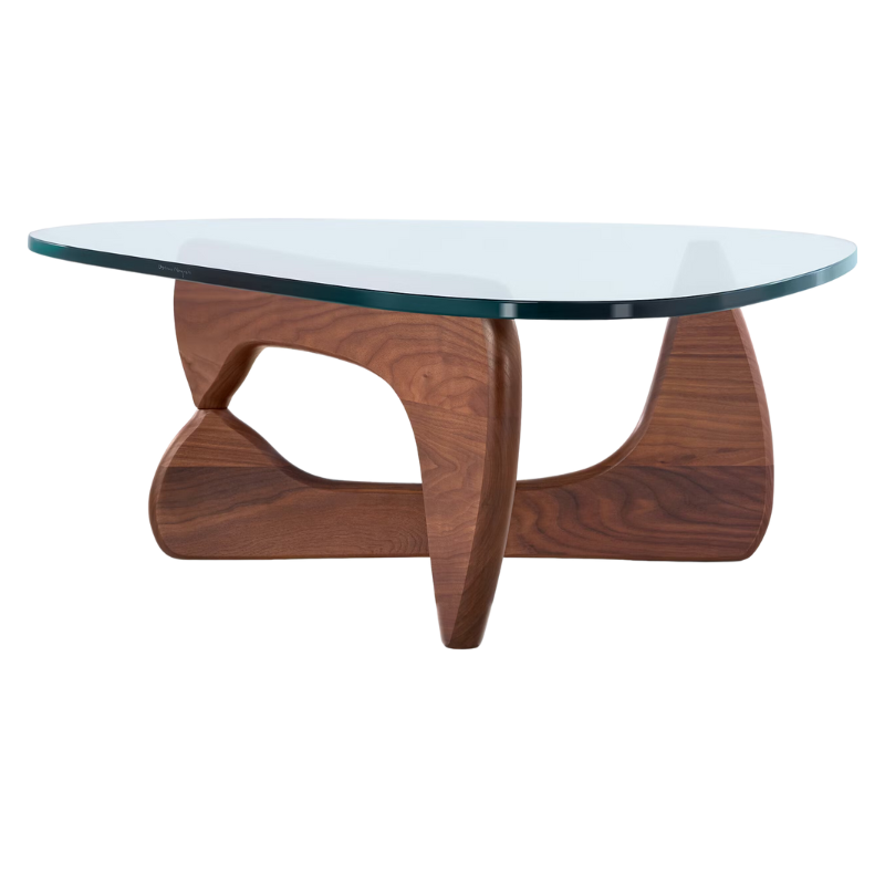 The Noguchi Table from Herman Miller in walnut.