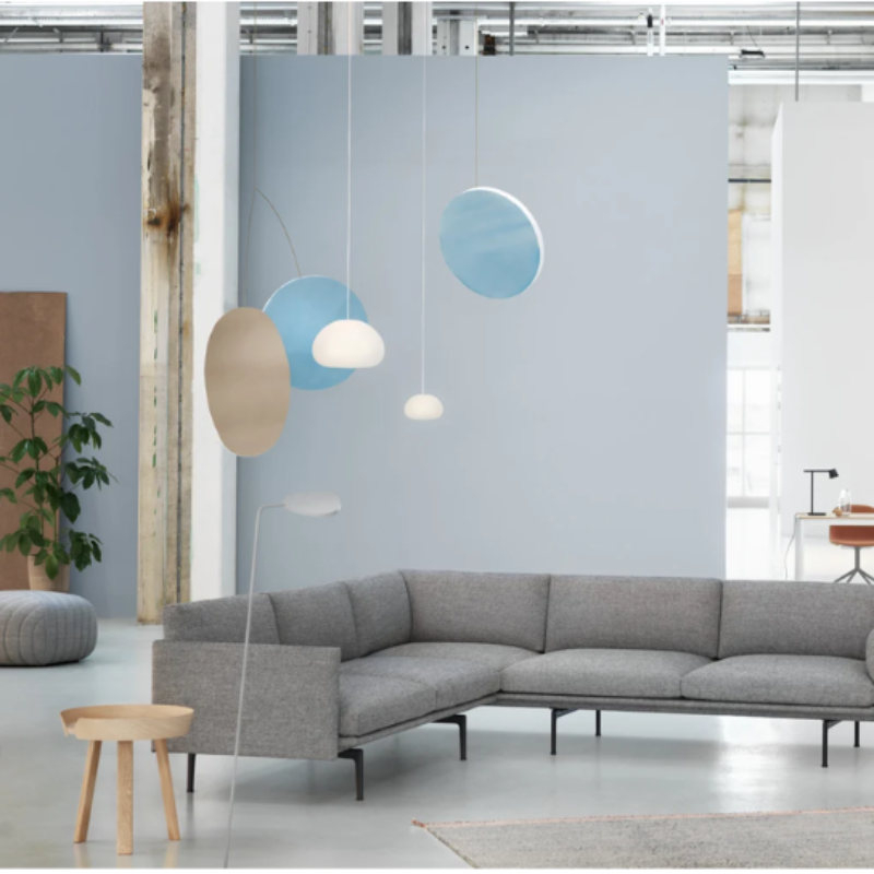 The Leaf Floor Lamp from Muuto within a business space.
