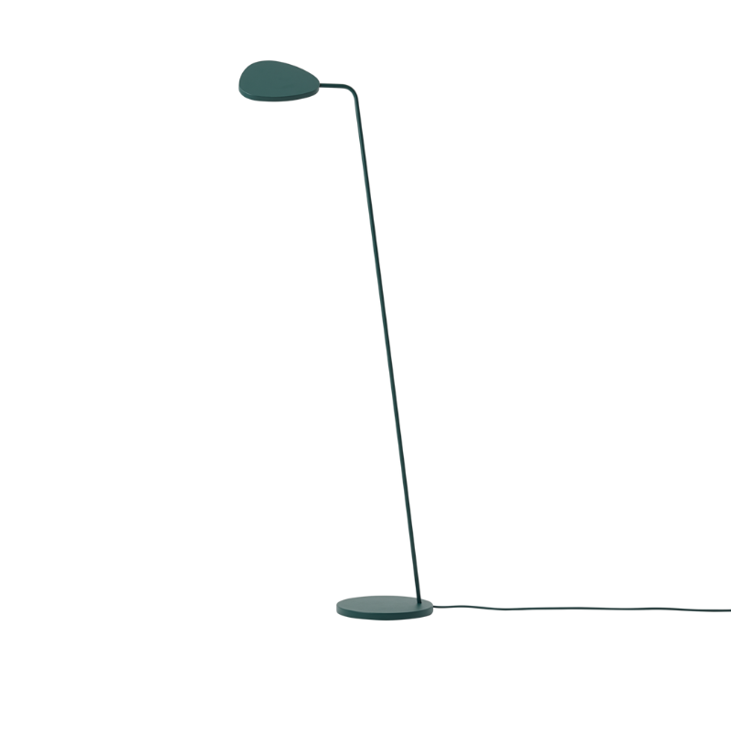 The Leaf Floor Lamp from Muuto in dark green.