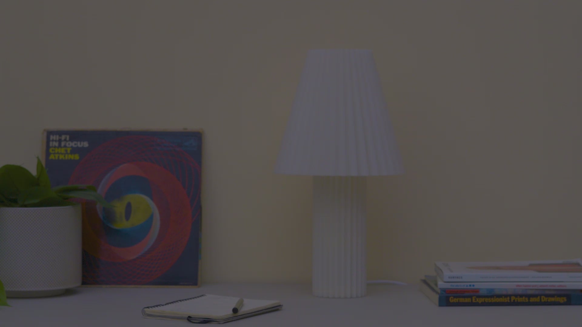 A promotional video for the Pleat Table Light from Gantri.