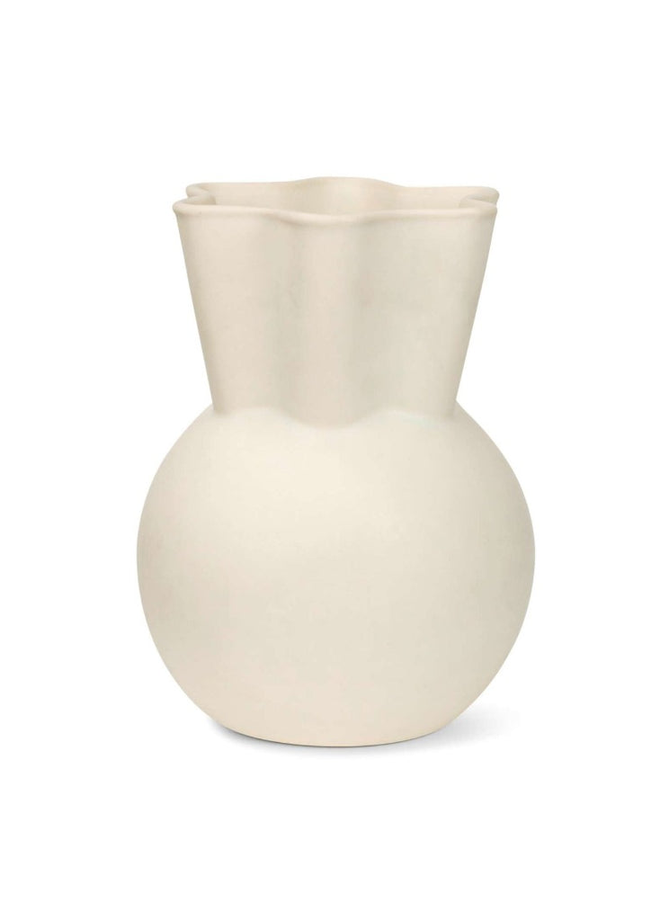 The Sweeping Top Vase by Spring Copenhagen was designed by Eva Stæhr-Nielsen, who, during her career was awarded numerous international design prizes in Milan, Paris, Tokyo and the United States, among many others. Today, her stoneware design is much sought after by collectors all over the world. 