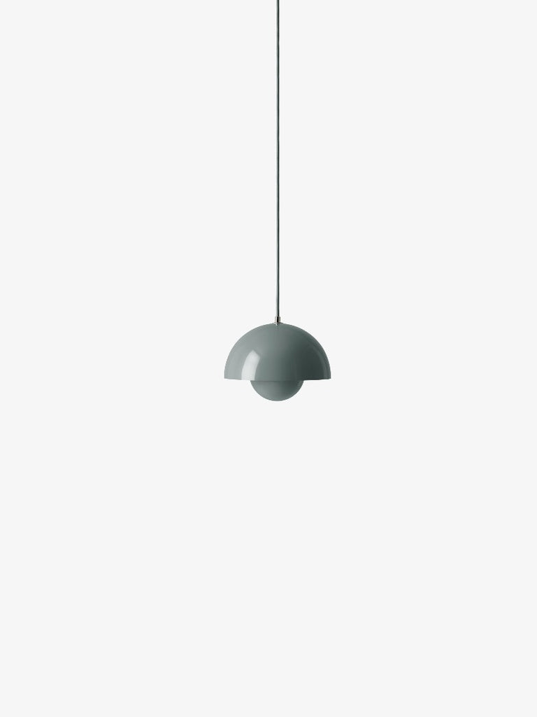 The Flowerpot VP1 Mini Pendant Light by Verner Panton became synonymous with the Flower Power movement from the late 60s. Reflecting a break from convention to embrace a more open, modern mentality that promoted peace and harmony. Such was the mindset of its designer, Verner Panton. One of the most forward-thinking talents of his time. The Flowerpot series consists of several different models, including three pendants and two table lamps - all in a wide range of colors.
