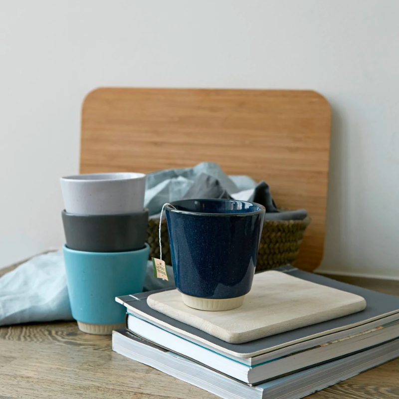 The Colorit range is a colorful ‘sister’ to the classic Knabstrup Keramik tableware of the 1960s. The mugs in the range feature a simple, stylish design with a ribbed base and come in different, exquisite glazes and colors, which look great together when you mix and match them. Mugs are stackable for easy storage.