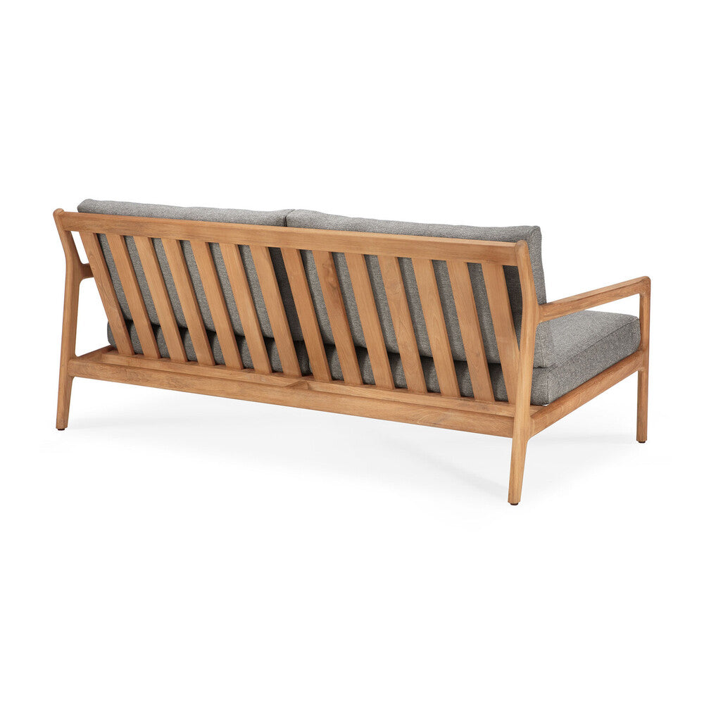 Beautiful from every angle, luxuriant shapes and curves form the basis of the Jack sofa collection from Ethnicraft. Featuring upholstery woven in Belgium, every detail has been meticulously crafted to ensure comfort and elegance when enjoying the outdoors. Apart of Ethnicraft's first outdoor collection. Designed by Jacques Deneef.