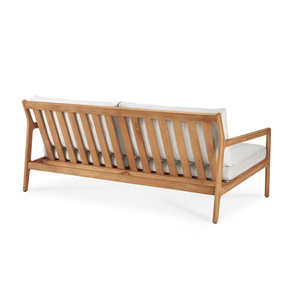 Beautiful from every angle, luxuriant shapes and curves form the basis of the Jack sofa collection from Ethnicraft. Featuring upholstery woven in Belgium, every detail has been meticulously crafted to ensure comfort and elegance when enjoying the outdoors. Apart of Ethnicraft's first outdoor collection. Designed by Jacques Deneef.