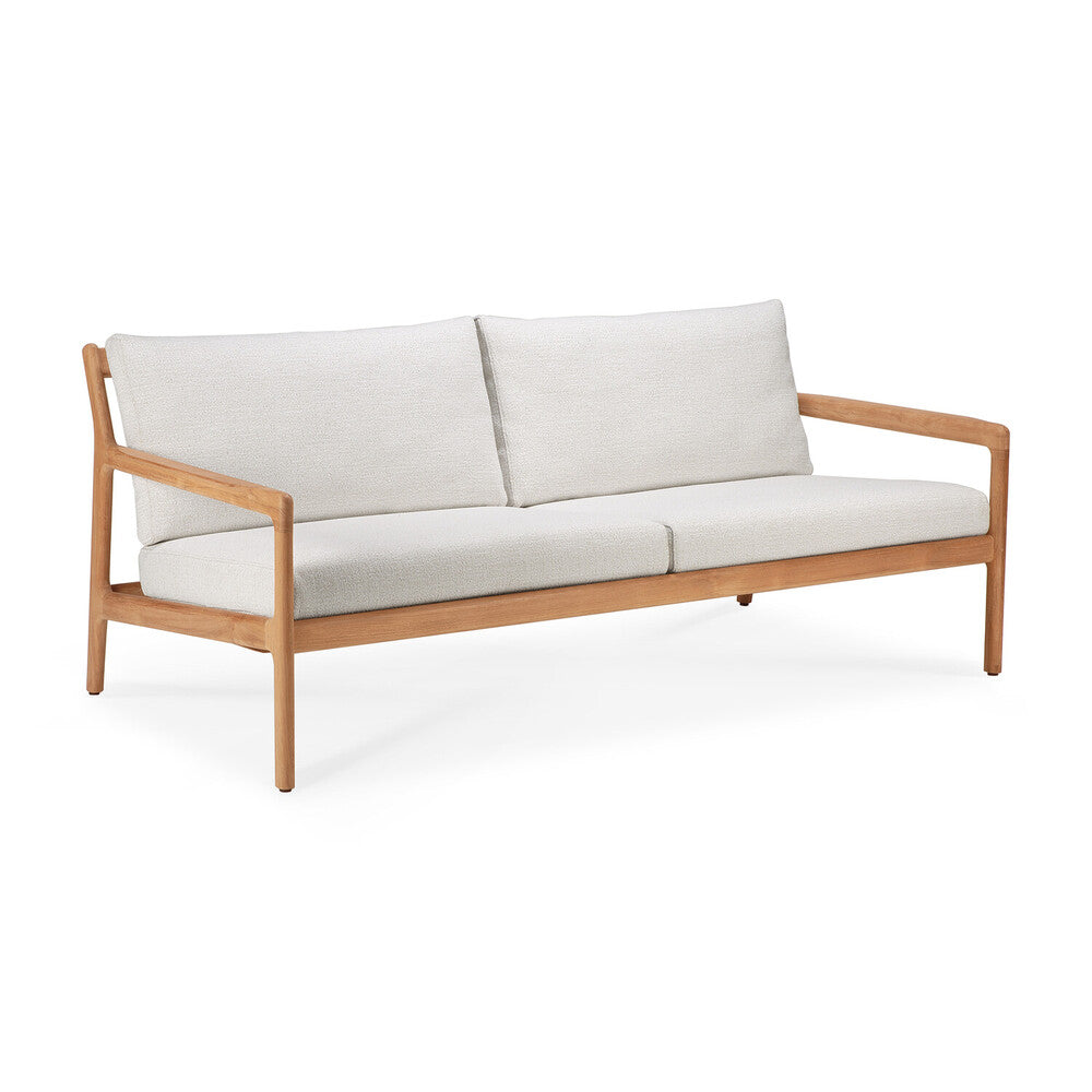Beautiful from every angle, luxuriant shapes and curves form the basis of the Jack sofa collection from Ethnicraft. Featuring upholstery woven in Belgium, every detail has been meticulously crafted to ensure comfort and elegance when enjoying the outdoors. Apart of Ethnicraft's first outdoor collection. Designed by Jacques Deneef.