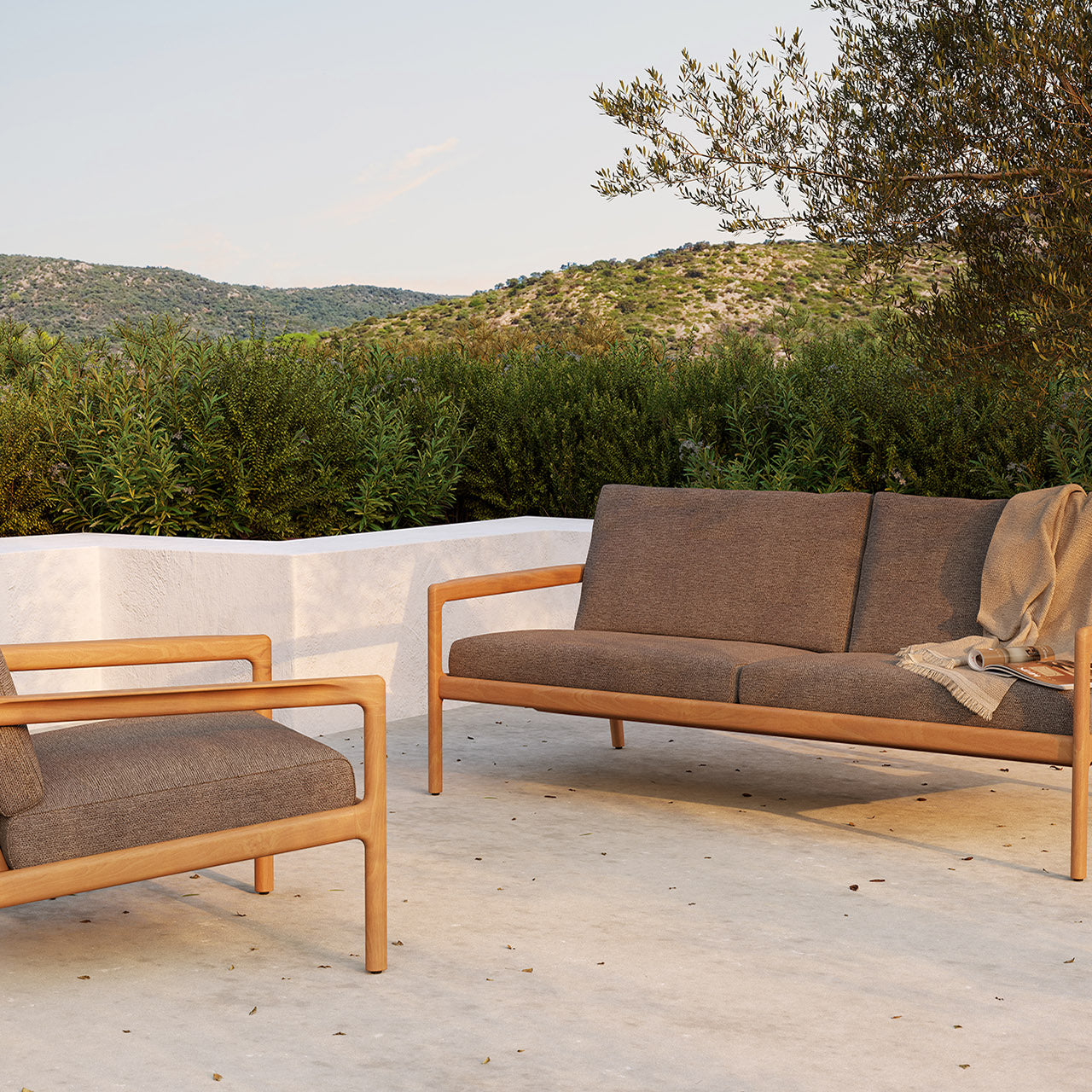 Jack outdoor lounge collection in mocha