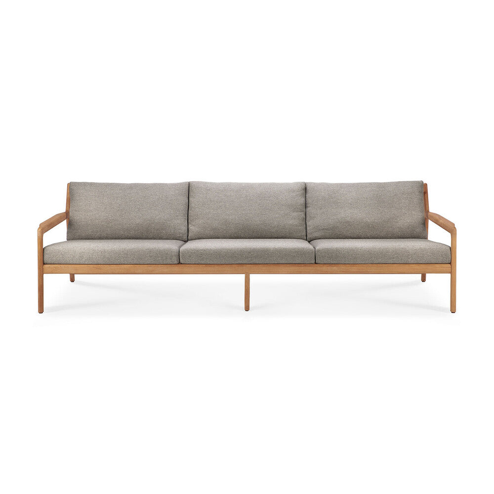 Beautiful from every angle, luxuriant shapes and curves form the basis of the Jack sofa collection from Ethnicraft. Featuring upholstery woven in Belgium, every detail has been meticulously crafted to ensure comfort and elegance when enjoying the outdoors. Apart of Ethnicraft's first outdoor collection. Designed by Jacques Deneef.