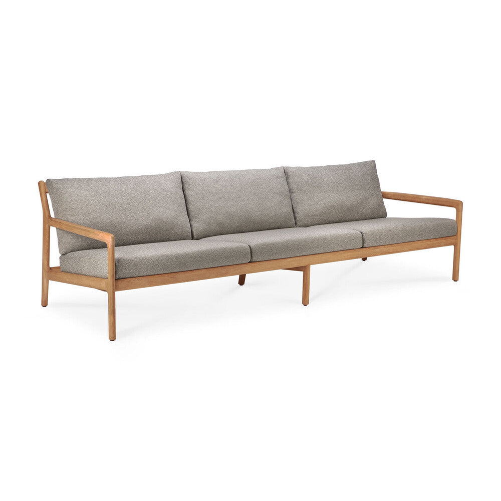 Beautiful from every angle, luxuriant shapes and curves form the basis of the Jack sofa collection from Ethnicraft. Featuring upholstery woven in Belgium, every detail has been meticulously crafted to ensure comfort and elegance when enjoying the outdoors. Apart of Ethnicraft's first outdoor collection. Designed by Jacques Deneef.