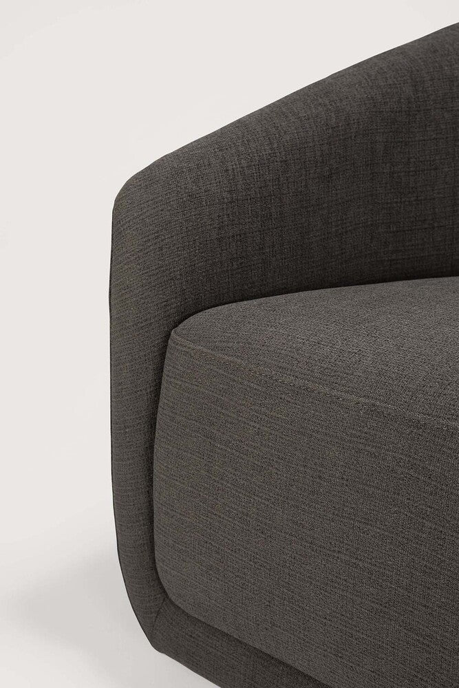 The Trapeze Three Seater Sofa by Jacques Deneef for Ethnicraft. Geometric, straight and clean lines: Trapeze is a statement of classic minimalism. Accumulate cushions to style it as you wish, like a blank canvas on which you can let your inspiration flow. This nonchalant lounge sofa will fit into any style, whether that be in an urban flat or a country homestead.