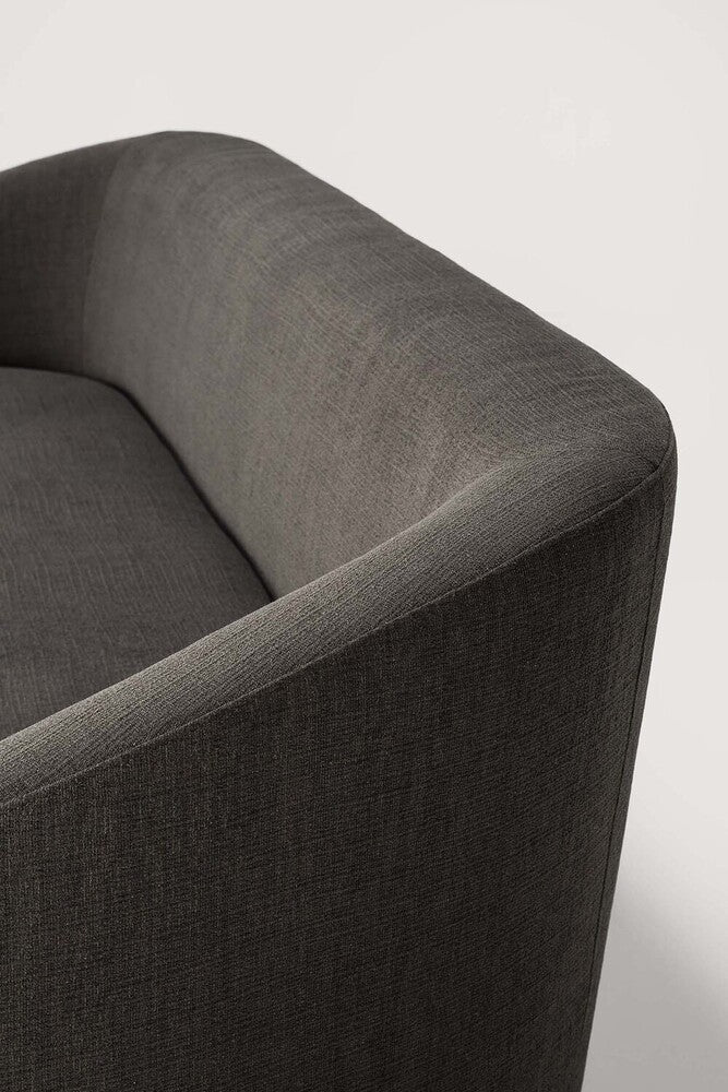 The Trapeze Three Seater Sofa by Jacques Deneef for Ethnicraft. Geometric, straight and clean lines: Trapeze is a statement of classic minimalism. Accumulate cushions to style it as you wish, like a blank canvas on which you can let your inspiration flow. This nonchalant lounge sofa will fit into any style, whether that be in an urban flat or a country homestead.