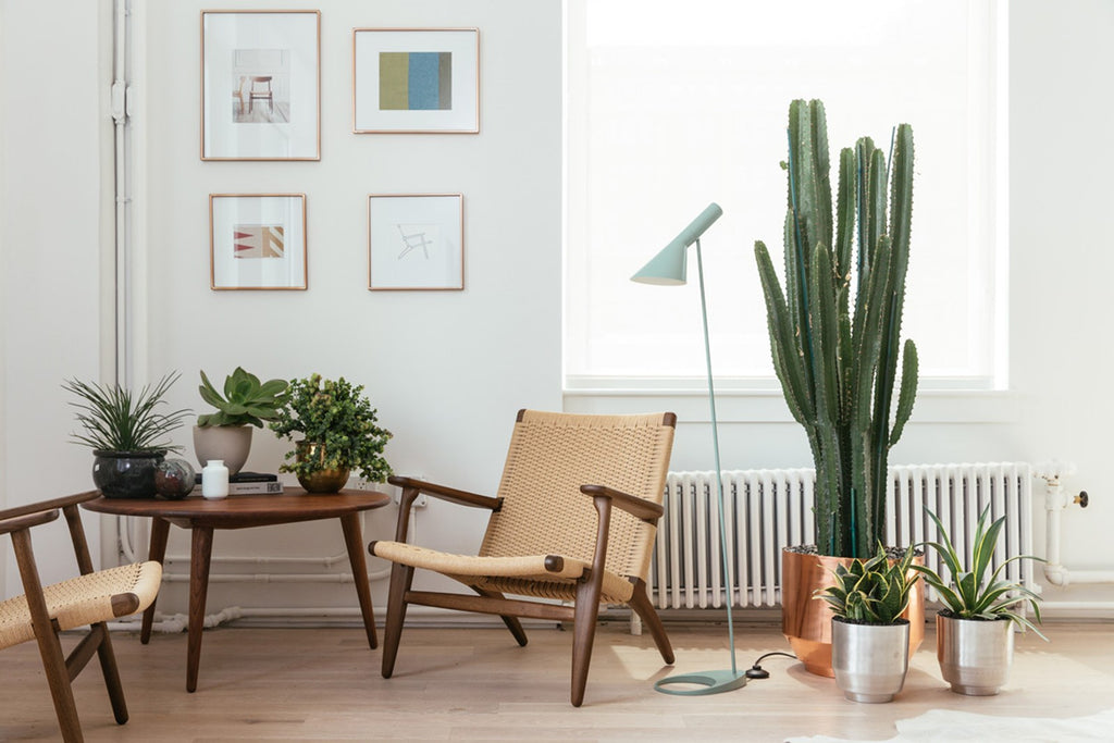 Louis Lifestyle image of Poulsen AJ Floor Lamp in Pale Petroleum