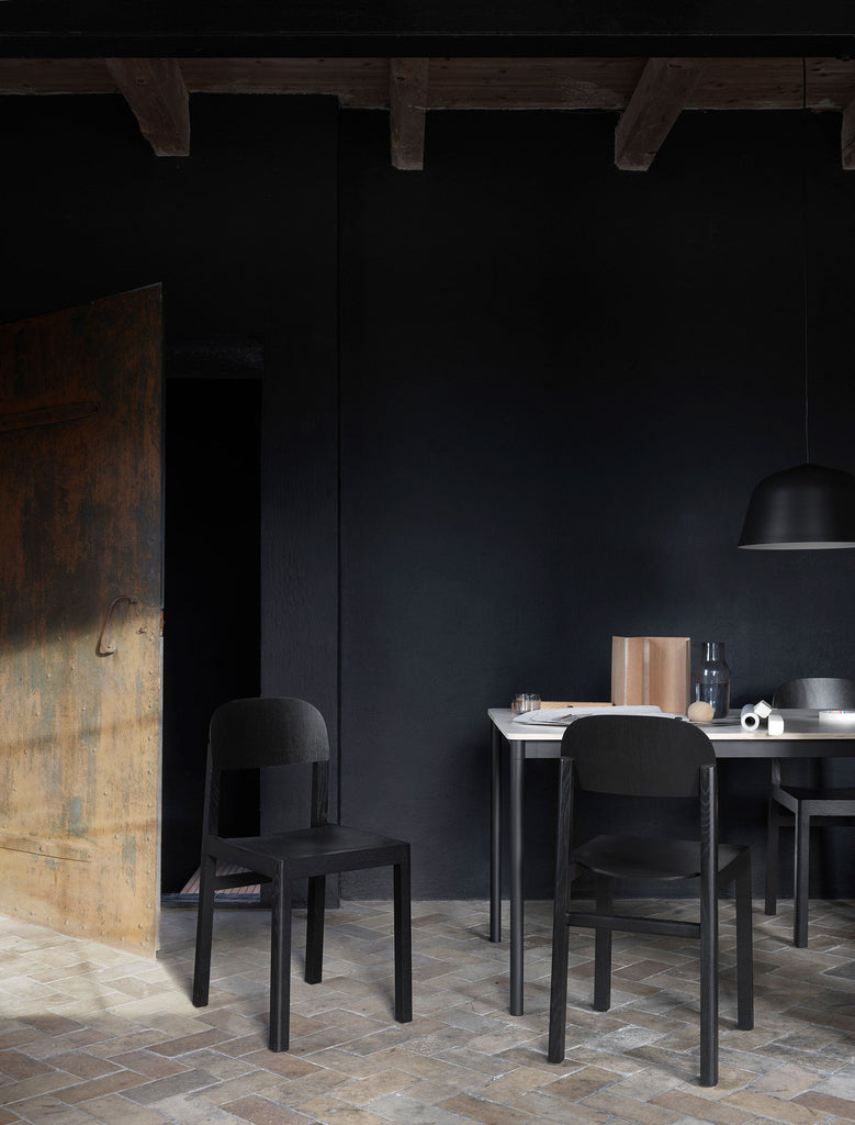 Embodying the values of Scandinavian design, the Ambit Pendant Lamp by Muuto is as timeless as it is contemporary. Made of hand-spun aluminum that has been hand-painted, the Ambit Pendant Lamp features clean lines and a white interior that heighten contrasts of its outside shade while enhancing the light emitted in any room of a home, office or commercial space. Use the design on its own or symmetric formations and vibrant clusters.