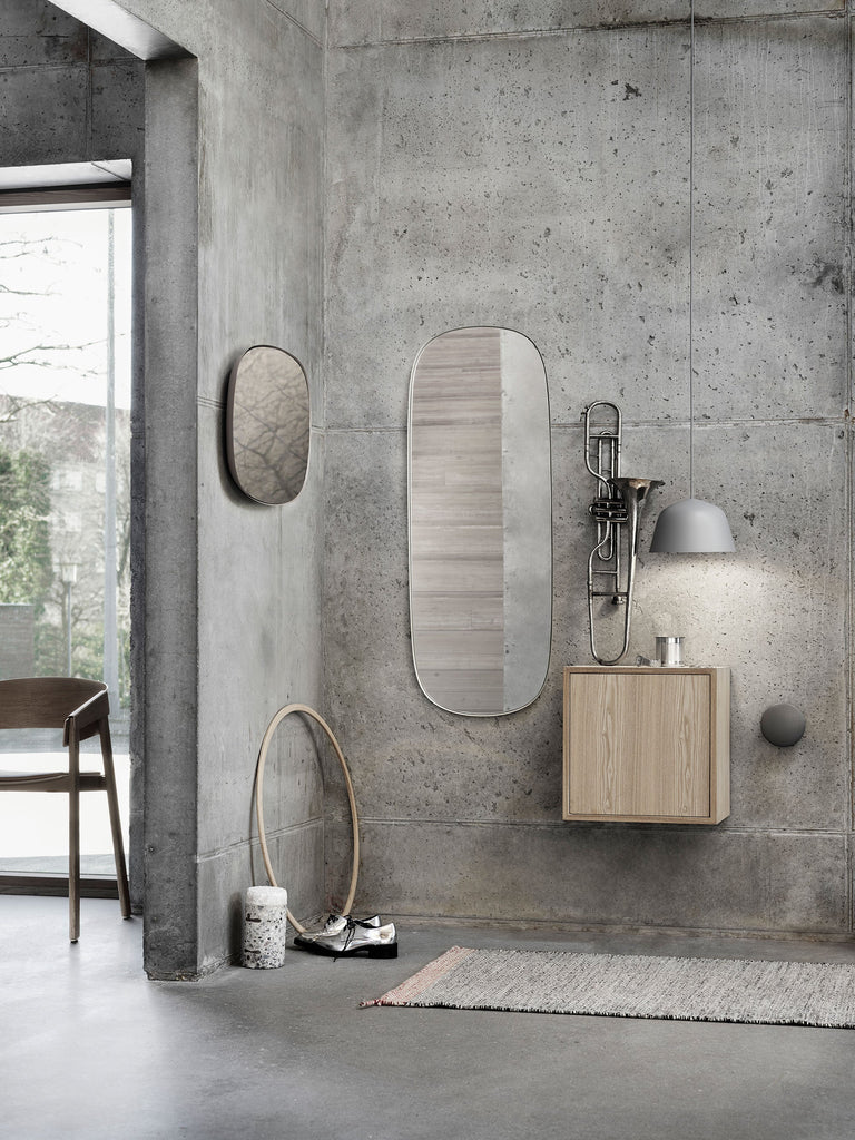 Embodying the values of Scandinavian design, the Ambit Pendant Lamp by Muuto is as timeless as it is contemporary. Made of hand-spun aluminum that has been hand-painted, the Ambit Pendant Lamp features clean lines and a white interior that heighten contrasts of its outside shade while enhancing the light emitted in any room of a home, office or commercial space. Use the design on its own or symmetric formations and vibrant clusters.