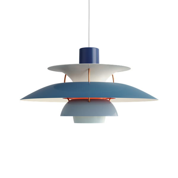 The PH 5 Pendant Light in Hues of Blue