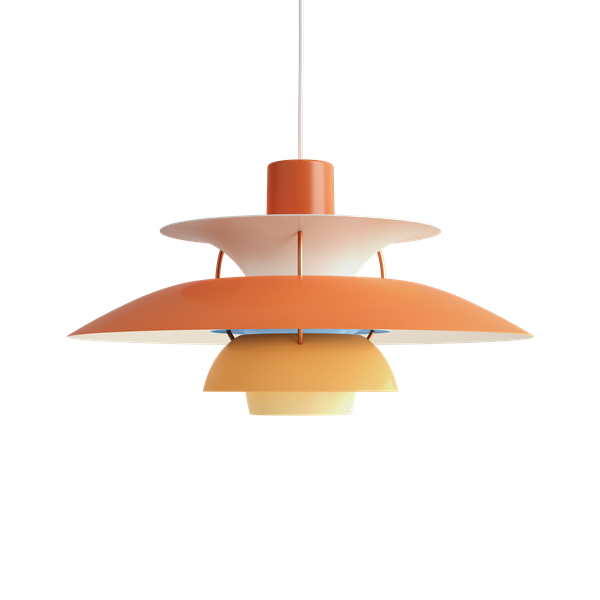 The PH 5 Mini Pendant Light in Hues of Orange
