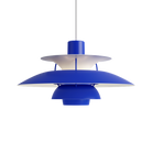 The PH 5 Pendant Light in Monochrome Blue