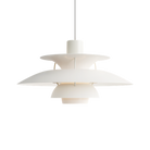 The PH 5 Mini Pendant Light in Monochrome White