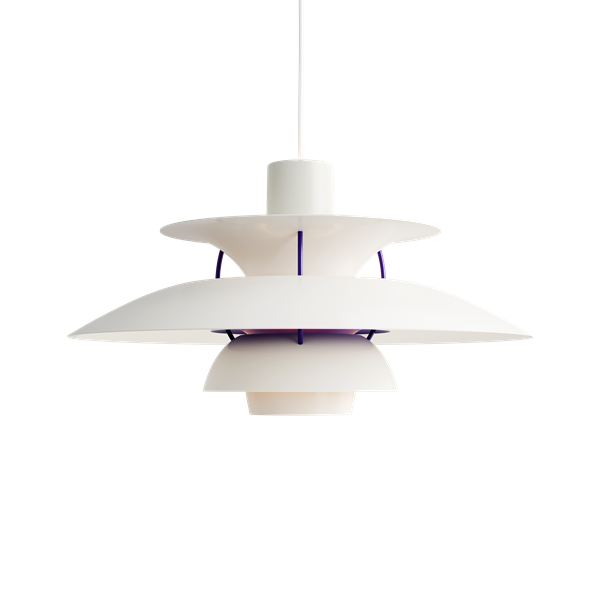 The PH 5 Pendant Light in White Classic