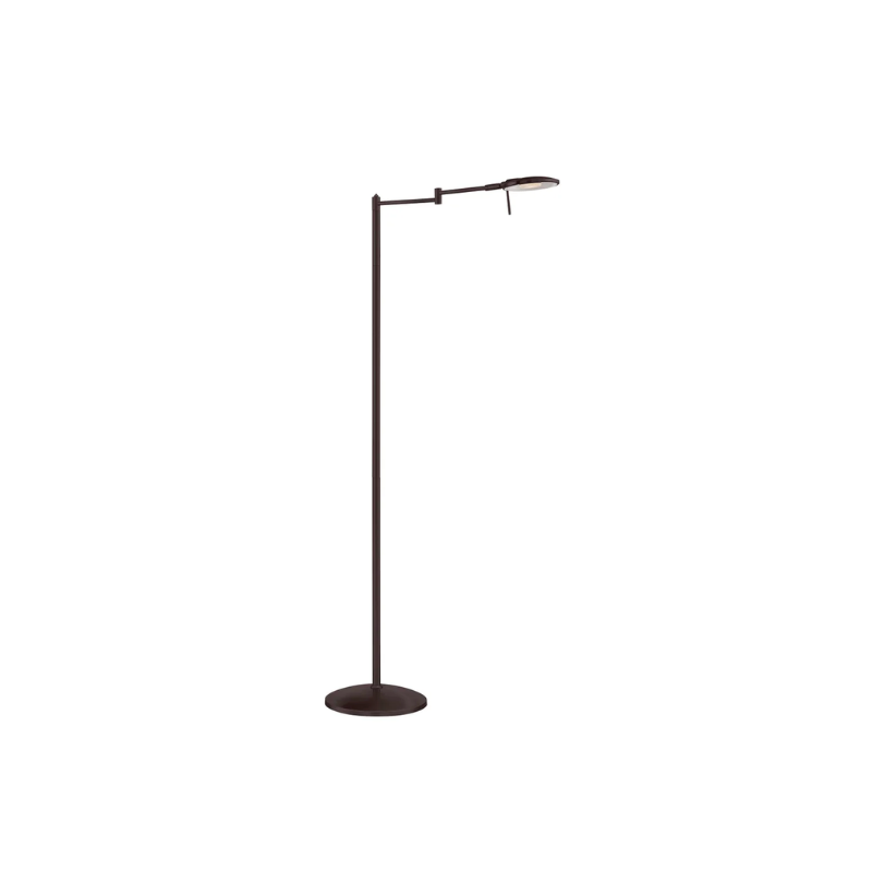 The Dessau Turbo floor lamp is a dimmable task lamp with a swing arm and adjustable head - which allows you to direct light in nearly any direction.