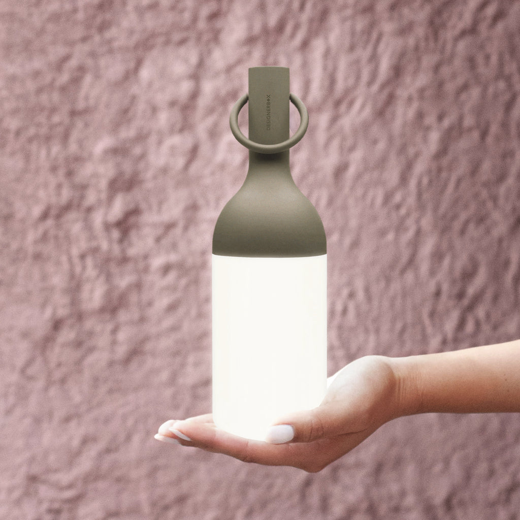 Take your lighting to go with the ELO Baby Duo Rechargeable LED Portable Table Lamps, Set of 2 from DesignerBox. Designed by Bina Baitel, the ELO Baby offers up to 10 hours of dimmable illumination. It easily fits into a cooler or canteen attachment, offering weatherproof light where ever you take it.