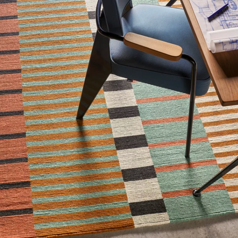 The Keyboard Area Rug by Toulemonde Bochart is any music lover’s dream. This rug is abstractly patterned in a way that resembles a keyboard’s keys. Any viewer of this rug is sure to call to mind favorite melodies of show tunes and jazz clubs.
