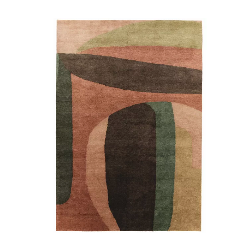 The mesmerizing Loft Area Rug by Toulemonde Bochart adds an abstract touch to your home. This ornate, artistic work is composed of 100% wool for a feeling of unrivaled comfort. With sensuality as a point of inspiration for this colorful rug, your space will surely take on an inviting aura. The rug’s vibe is purposefully vintage, and the wool that forms this rug has been worked in the hand-knotted tradition of rugmaking that demonstrates excellent craftsmanship.