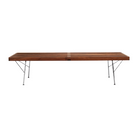 The Nelson Platform Bench from Herman Miller in walnut with the metal base, 60 inch size.